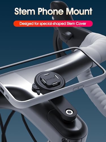 sincetop Quad Series Phone Holder for Bikes & Motorcycles – Premium Aluminum Handlebar Mount with Quick Lock Mechanism – Universal Fit for Mountain, Road, E-Bikes & Scooters – Securely Accommodates All Phone Sizes for Seamless Navigation and Hands-Free Experience