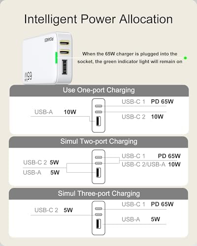 Sleek Light Blue 30 W Dual-Port USB Wall Charger – Ultra-Fast Charging for i Pad Pro, i Phone 12/14/15 & Galaxy S22 – Compact & Travel-Friendly Design with Advanced Safety Features for Effortless Connectivity