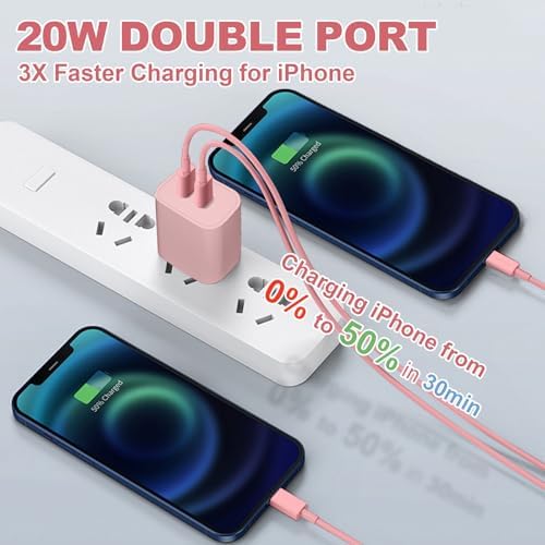 Experience Rapid Charging with the 40 W Dual Port USB-C Wall Charger for i Phone 16 Series – Includes 6 FT USB-C to C Cable for Ultimate Flexibility – Charge Two Devices at Once with Cutting-Edge Safety Features – Ideal for Home, Office, and Travel – Fully Compatible with i Phone 16, 15, 15 Plus, 15 Pro, and 15 Pro Max – Optimize Your Power Needs with Superior Efficiency and Convenience!