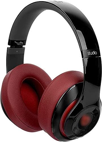 Transform Your Beats Studio Listening with Solo WIT Premium Replacement Ear Pads – Luxurious Soft Protein Leather Cushions Featuring Noise Isolation Memory Foam for Ultimate Comfort and Superior Sound Quality, Vibrant Orange Design for Enhanced Style with Studio 2 & 3 Headphones