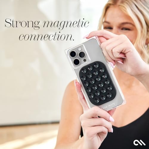 Transform Your Mobile Interaction with the Case-Mate Stick it! Magnetic Suction Cup Phone Mount – Effortless Hands-Free Grip for i Phone 14/15/16 Pro Max Series – Chic Stardust Finish & Superior Mag Safe Integration – Perfect for Content Creators & Seamless On-the-Go Navigation Solutions