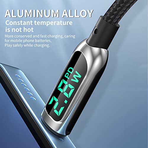 AICase 4 ft Nylon Braided i Phone Charger Cable with LED Charging Indicator – Fast Charge Compatible with i Phone 13, 12 Pro Max, 11, X, and i Pad – Durable Tangle-Free Design for Enhanced Performance and Reliability