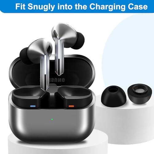 Ultimate Comfort Memory Foam Eartips for Galaxy Buds 3 Pro – Premium Noise Isolation & Secure Fit – Includes Essential Cleaning Kit – Available in Small, Medium, Large Sizes for Personalized Listening Experience