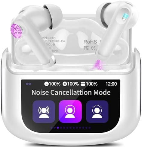 Thunelec Star Sand Purple Wireless Earbuds – Premium Bluetooth 5.4 Headphones with 48-Hour Battery, Advanced ANC/ENC Noise Cancellation, IPX7 Waterproof Protection, Touch Control, and Customizable EQ Modes for Ultimate Sound Experience in Any Environment