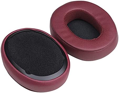 MOLGRIA Premium Deep Red Ear Pads Cushion for Skullcandy Crusher Wireless, Crusher Evo ANC & HESH 3.0 Headphones – Luxurious Protein Leather Replacement Earpads for Enhanced Comfort, Style & Sound Quality Upgrade