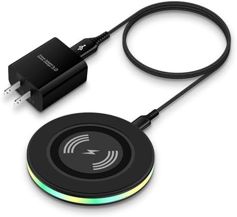 15 W Fast Wireless Charger for Samsung & i Phone – Universal Qi Charging Pad for Galaxy S25 Ultra, S24, S23, S22, S21, S20, S10 & i Phone 16 Pro Max, 15, 14, 13, 12 – High-Speed Charging with Intelligent Protection – Slim, Portable Design for Travel – Includes USB-A to USB-C Cable – Safe Overnight Charging for All Qi-Enabled Devices – Experience Up to 3 x Faster Charging with Smart Chip Technology – Ideal for Home, Office & On-the-Go Use – Compatible with Air Pods & Galaxy Buds – Perfect Gift for Tech Enthusiasts and Mobile Users
