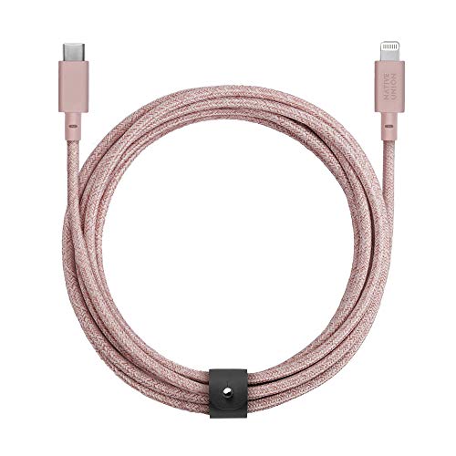 Revamp Your Charging Routine with Native Union 10 ft USB-C to Lightning Belt Cable – Ultra-Durable MFi Certified Cable for i Phone 14 Series & All Lightning Devices – Fast Charging & Data Transfer in Stylish Cosmos Finish for Enhanced Mobility and Performance