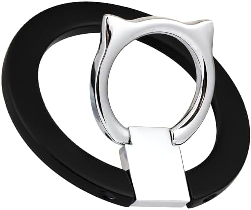 Experience Unmatched Elegance and Functionality with the EI Sonador Magnetic Phone Grip – Premium Transparent Gold Diamond Ring Holder for i Phone 14 Plus, 13, 12 Pro Max & Mini – Ideal for Effortless Selfies and Hands-Free Use, Enhanced Mag Safe Compatibility, Lightweight Removable Design for Ultimate Convenience