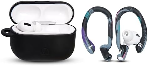 Patented WC Hook Z – Upgraded Over-Ear Hooks for Air Pods Pro 1, 2 & Air Pods 1, 2, 3 | Secure Fit Earbud Accessories with Unique Left & Right Design | Two Size Pairs Included | Winter White | Premium Quality by Wicked Cushions for Maximum Comfort and Stability