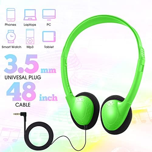 Chumia 50-Piece Classroom Over-Ear Headphones Set – Stylish Dark Blue Adjustable Earphones for Kids, Teens & Adults – Ideal for Enhancing Online Learning, Group Collaboration & Device Compatibility