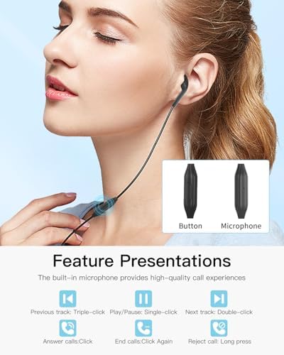 Ultra-Lightweight Single-Side Earphone with Built-In Mic and Inline Control – 3.5 mm Earbud for Exceptional Sound Clarity and Multi-Device Compatibility (Sleek White) – Perfect for Hands-Free Calls and On-the-Go Audio Enjoyment