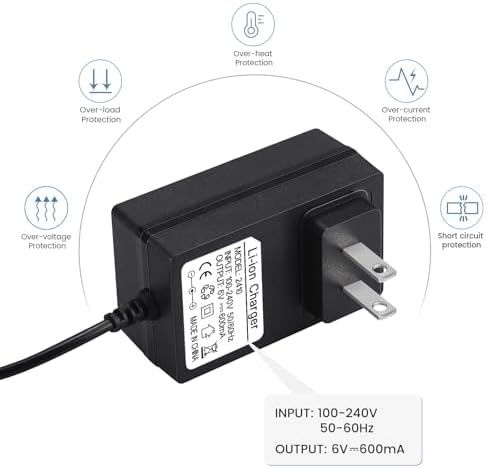 High-Performance 6 V Charger for Breg Ice Machines – Premium Power Cord with Integrated Indicator Light for Reliable Operation and Enhanced Longevity