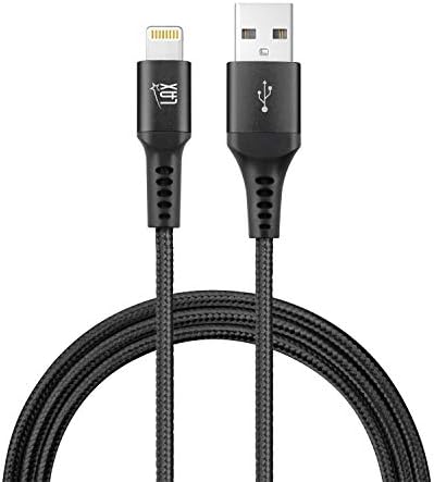 LAX MFi Certified Lightning Cable for i Phone & i Pad – 6 ft Durable Braided USB Cord with Fast Charging Capability for Enhanced Performance and Compatibility Across All Devices