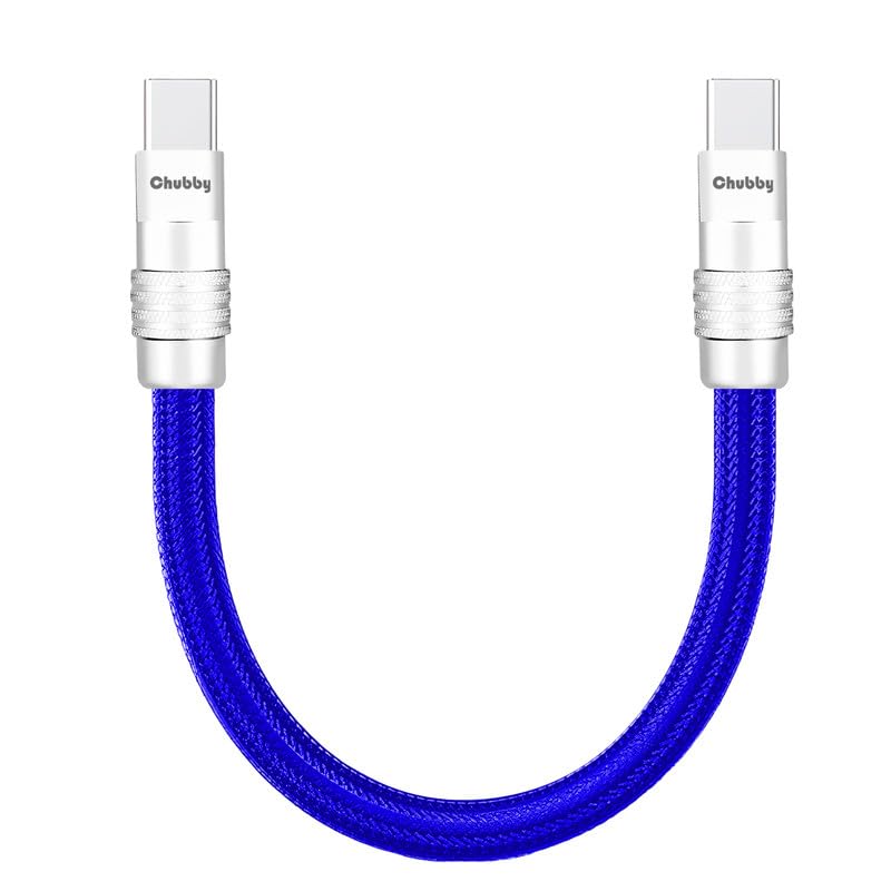 Compact USB C Cable – 0.82 FT High-Speed Charger with 240 W Output for Ultimate Efficiency, Durable Nylon Braided Design Ensures Longevity, Ideal Travel Companion for All USB-C Devices, Experience Fast and Reliable Charging Anywhere