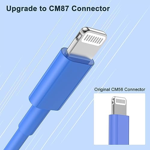 10 ft Apple MFi Certified Lightning to USB Cable – 2 Pack Long Durable i Phone Charger for Fast Charging – Compatible with i Phone 14/13/12/11/Pro/Max/X/XS/XR – Enhanced Flexibility and Performance for Home or Travel