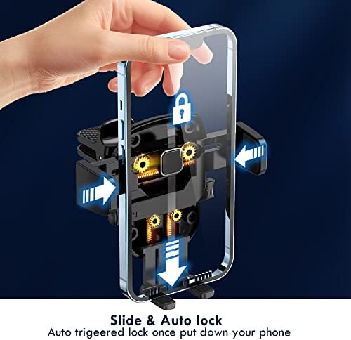 Universal 2023 Car Phone Holder Mount – Effortless Hands-Free Dashboard & Windshield Accessory for i Phone and Samsung Devices – Versatile Air Vent Smartphone Cradle with 360-Degree Rotation for Optimal Viewing – Quick, Tool-Free Installation for All Vehicle Models
