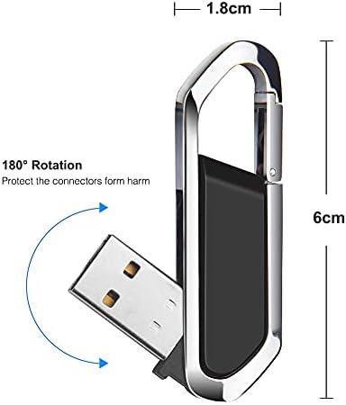 64 GB Portable Metal USB Flash Drive – Stylish Red Keychain Memory Stick for Fast External Data Storage and Seamless File Transfer – Ideal for Students and Professionals