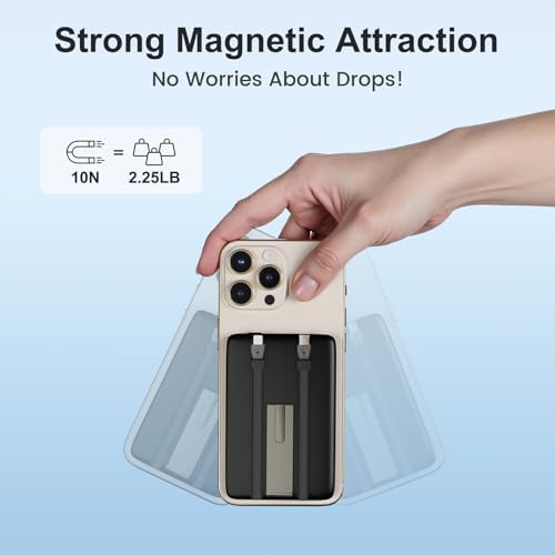 Revolutionary Magnetic Portable Power Bank: 10,000 m Ah Wireless Charger for Apple i Phone 12-16 Series – Ideal Travel Companion with Fast Charging, Lightweight Design & Enhanced Compatibility for Effortless Device Power-Up