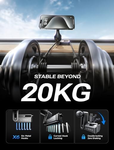 LISEN Mag Safe Phone Mount for Tesla Model 3 & Y – Secure, View-Friendly Holder for i Phone 16 Pro Max, Plus, 15 & 14 – Effortless Installation & Enhanced Stability for Ultimate Driving Convenience – Not Compatible with 2024 Models