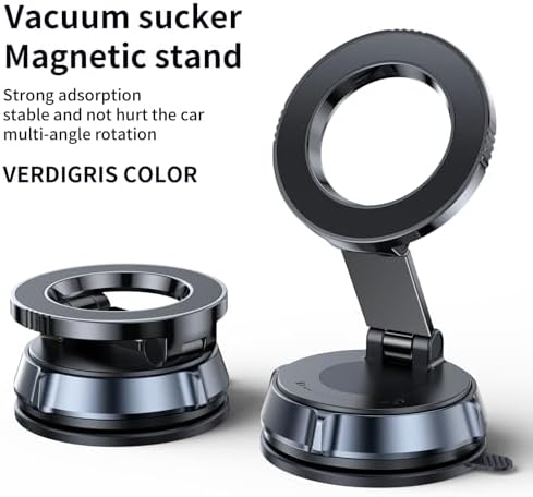 Ultimate Vacuum Magnetic Car Phone Holder: Innovative Suction Cup Mount for Hands-Free Navigation & Secure Smartphone Management – Compact, Durable, 360° Adjustable Design for Enhanced Road Safety & Universal Compatibility