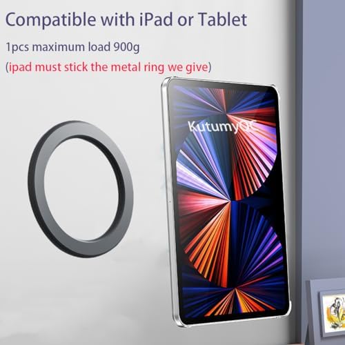 Magnetic Phone Ring Holder for i Phone 12, 13, 14 – Stylish Magnetic Car Stand & Wall Mount for Mag Safe Cases – Dual-Pack White Accessory for Ultimate Convenience and Hands-Free Use