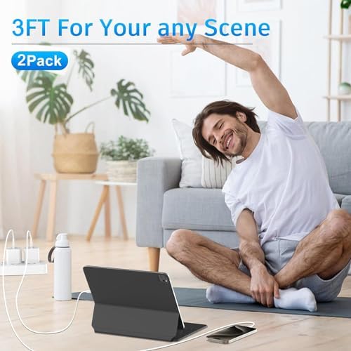 Rapid USB-C Fast Charger for i Pad Models – 20 W PD Wall Adapter with 6 FT Cable for Efficient Charging of i Pad Pro, Air, and Mini – MFi Certified, Compact Design for Travel, Enhanced Compatibility and Safety Features