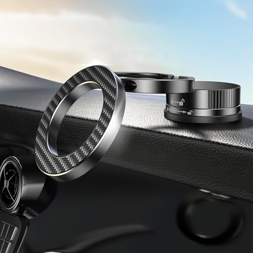 Revolutionize Your Road Trips with the Ultimate 360° Magnetic Phone Holder – Heavy-Duty Suction Cup Mount for i Phone & Android – Advanced Nano Gel Technology for Unmatched Stability and Mag Safe Compatibility – Supports Up to 110 lbs for Safe, Hands-Free Navigation and Entertainment
