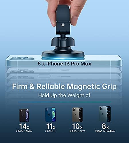 Xoo Fly Magnetic Car Mount Holder – Ultimate Hands-Free Smartphone Solution for i Phone 15, 14, 13, 12 Pro Max & All Devices – Unmatched Stability, 360-Degree Rotation, Easy Installation, and Lightweight Design for Safe Navigation and Driving Convenience