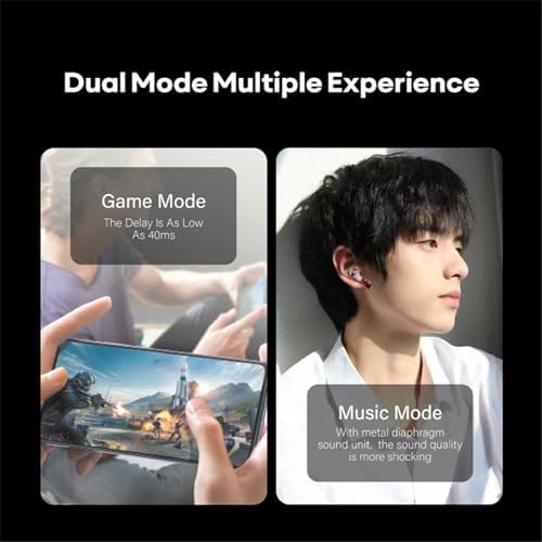 Sabbat M200 Bluetooth 5.3 Wireless Earbuds – Immersive Heavy Bass with Noise Cancellation, High-Fidelity Sound for Audiophiles – Ergonomic Fit, Quick Charge, Long-Lasting Battery, Universal Device Compatibility for All Music Lovers
