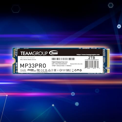 TEAMGROUP MP33 256 GB NVMe SSD – Ultra-Fast M.2 2280 Solid State Drive for Unmatched Performance Enhancement – Exceptional SLC Cache 3 D NAND TLC, PCIe Gen3 x4, Ideal for Gaming & Productivity – Experience Lightning Read Speeds Up to 1600 MB/s and Write Speeds Up to 1000 MB/s – Transform Your System with Unrivaled Efficiency & Reliability