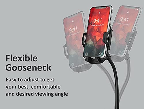 Dual Device Car Cup Holder Mount – Flexible Neck & 360° Rotatable Cradle for Enhanced Navigation – Universal Fit for i Phone, Samsung & GPS – Perfect for Hands-Free Convenience on the Road