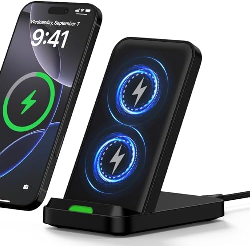 Ultra-Fast Wireless Charging Pad Stand for Motorola Edge 2024 & Samsung Galaxy Z Series – 15 W Desk Charger with Enhanced Compatibility & Ergonomic Design for Effortless Viewing and Safe Power Delivery