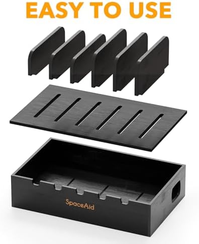 Eco-Friendly Bamboo Multi-Device Charging Station – Sleek Desk Organizer for Phones, Tablets & Laptops with Fast Charging Ports – Minimalist Docking Solution for a Clutter-Free Workspace – Sustainable Tech Accessory for Modern Living Spaces