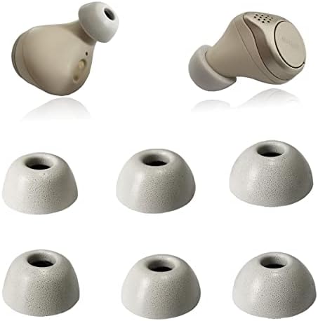 Premium Foam Eartips for Jabra Elite Series: Comfort-Focused Noise Isolation Tips for 75 t, 65 t, Elite 3, Active & 7 Pro – 3 Pairs for Optimal Fit and Enhanced Sound Quality – Ideal Replacement Accessory for Audiophiles and Casual Listeners