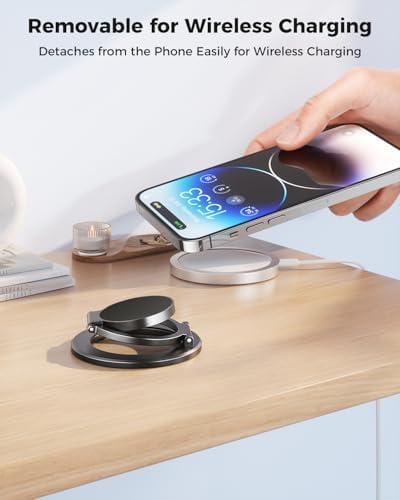 Revolutionize Your Mobile Experience with the SUPERONE Magnetic Phone Grip & Kickstand – Versatile Dual-Sided Ring Holder for i Phone 12-16 Series and Compatible Devices, Secure Attachment, Effortless Hands-Free Viewing, Perfect for Navigation and Daily Use