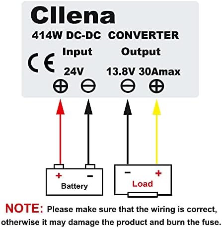 Cllena Advanced Waterproof DC/DC Voltage Boost Converter – Elevate 12 V to 24 V, 10 A, 240 W Power Regulator for Reliable Performance in Any Environment (Input Voltage 10 V-16 V)