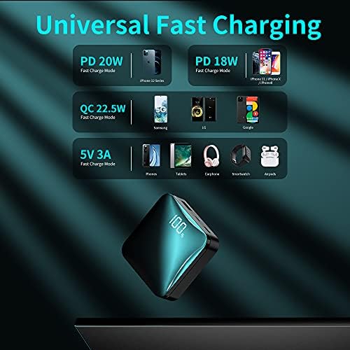 T-CORE 10000 m Ah USB C Power Bank – Ultra-Compact Fast Charging Portable Charger for i Phone 15/14/13/12 Pro Max & Samsung S20/S21/S22 – Lightweight External Battery with 22.5 W Rapid Charge Technology & Universal Compatibility for On-the-Go Power Solutions
