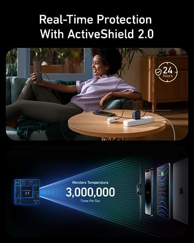 Anker Prime 67 W Ga N USB-C Charger – Ultra-Fast 3-Port Wall Adapter for Mac Book Pro, i Pad Pro, i Phone 16/15/Pro, Galaxy S25/S24, Note20 & More – Compact Design for Multi-Device Charging with Enhanced Efficiency and Compatibility