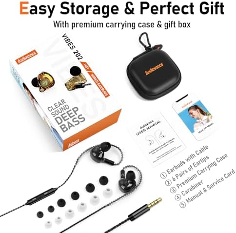 Unleash Exceptional Sound Quality with Vibes 202 MC USB-C Wired Earbuds: Premium Hi-Fi Audio, Advanced Noise Isolation, Ergonomic Comfort for i Phone 15/16 – Built-In Microphone for Effortless Communication & Durable Silver-Plated Cable – Includes Portable Case for On-the-Go Convenience