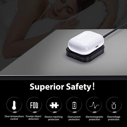 Sleek Silver Wireless Charging Dock for Air Pods Pro 2/3 & Air Pods 2 – Fast, Universal Power Solution for Effortless Charging Anywhere – Modern Aluminum Alloy Design for Home, Office, and Travel Convenience