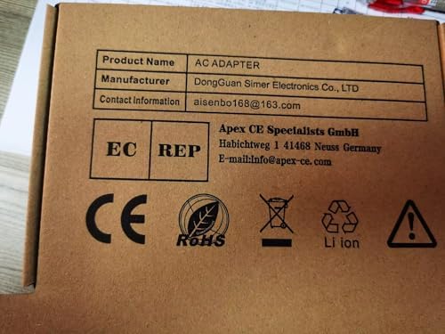 19 V AC DC Power Adapter Charger for LG Monitors – Versatile High-Performance Power Solution for 19″ to 32″ Displays – Compatible with Multiple LG Models Including 24 LJ4540 and E2750 VR-SN – Reliable and Efficient Power Supply for Optimal Display Performance – Essential Accessory for Home and Office Electronics