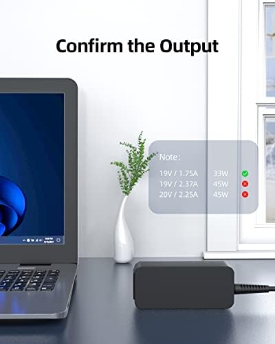 Asus Chromebook C202 Charger – 33 W AC Adapter with UL Certification for Optimal Safety & Compatibility – Perfectly Fits C202 S, C202 SA, C202 SA-YS02, C202 SA-YS01 (Not for 40 W C202 SA-YS04) – Reliable Power Supply with Fast Charging and 30-Day Hassle-Free Returns