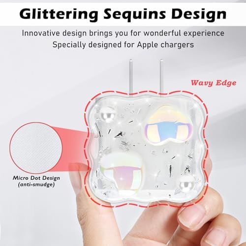 Bling Pink Butterfly Wave Cable Protector for i Phone Charger – Stylish USB Cover and Cord Saver for Lightning Cables, Durable Protection Against Damage, Lightweight and Easy to Clean Charging Accessory