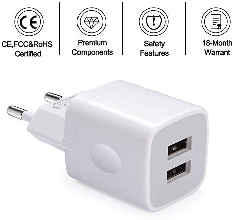 Universal Travel Adapter Kit: 20 W Fast Charging USB-C Converter for US to UK – Dual Port Compatibility for i Phone 16-11 Pro Max, Samsung Galaxy S24, Google Pixel – Lightweight and Compact Travel Essential for Effortless Power on the Go