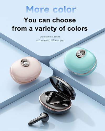 Revolutionary Bluetooth 5.3 Wireless Earbuds with Extended Playtime and Smart LED Battery Display – Premium In-Ear Headphones for Flawless Compatibility with Android & i OS Devices, Perfect for Active Lifestyles, Featuring Elegant Blue Design and Superior Sound Quality