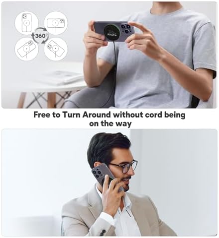 Magnetic Wireless Charging Pad – 15 W Fast Charger for i Phone 16/15/14/13/12 Series & Air Pods – Dual Port LED Indicator, Compact Design for Enhanced Convenience and Safety – 2 Pack White, Ideal for Home and Travel Use