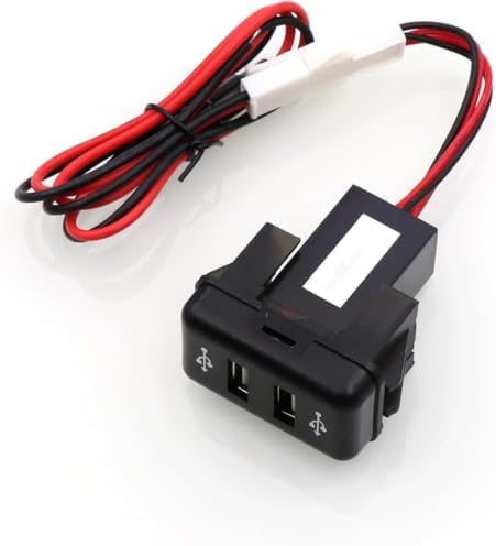 Rapid Charge Dual USB Car Charger for Volvo FH & FH12 – 5 V 2.1 A Fast Charging Socket for i Phone, i Pad & Smartphones – Universal 12 V/24 V Compatibility with Safety Features and Space-Saving Design