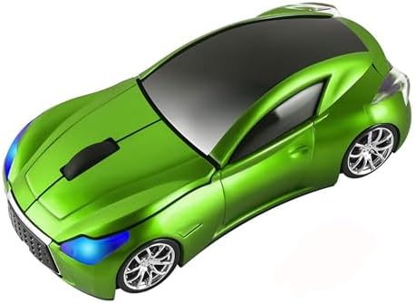 Sleek Yellow Wireless Car Mouse – Cool Sports Car Design for Enhanced Precision with 1600 DPI Optical Technology | Lightweight & Portable USB Receiver Mouse for Laptops, PCs, and Travel | Perfect Gift for Tech Lovers and Professionals