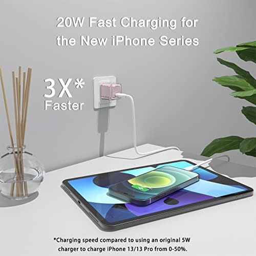 20 W USB C Fast Charger Block for i Phone 16/15/14/13 Series – Compact PD 3.0 Wall Adapter with No Cord Design for Ultimate Portability and Rapid Charging Efficiency