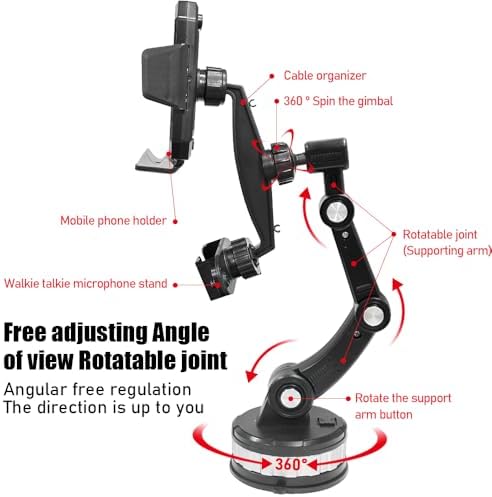 Ultimate 3-in-1 Car Phone Holder Mount with Enhanced Suction for Dashboard, Windshield, and Air Vent – Effortless Hands-Free Navigation & Universal Compatibility for All Smartphones Including i Phone Models